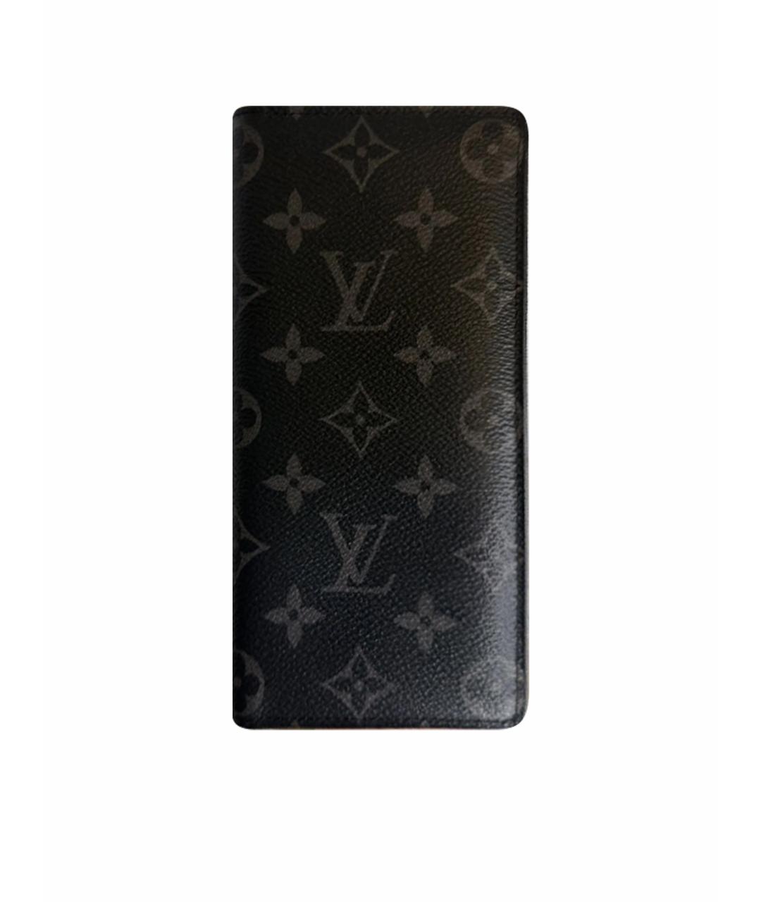 LOUIS VUITTON Темно-синий кожаный кошелек, фото 1