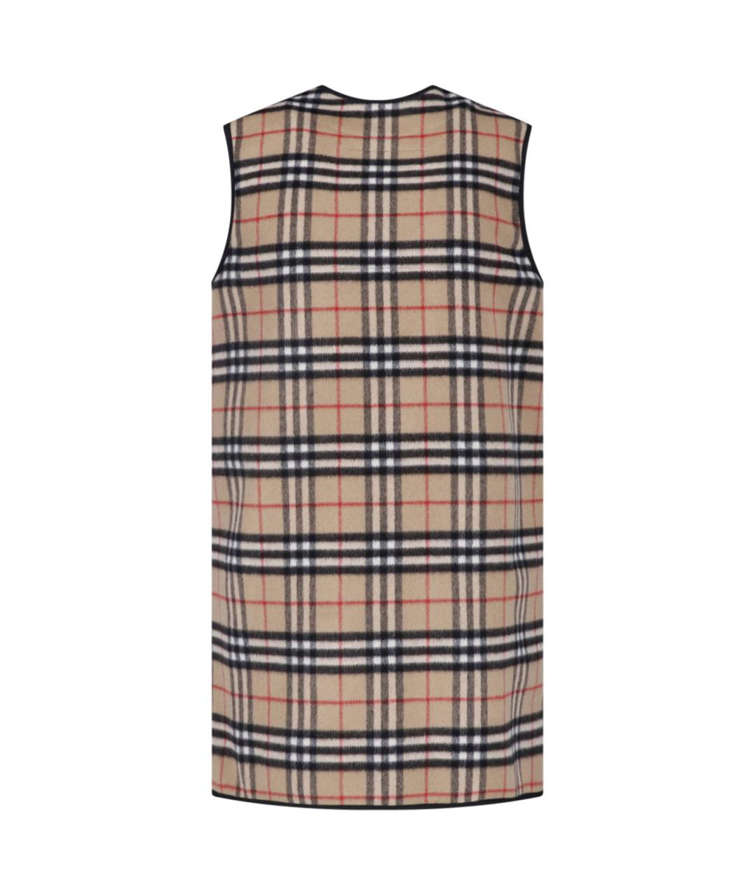BURBERRY Бежевый шерстяной жилет, фото 2