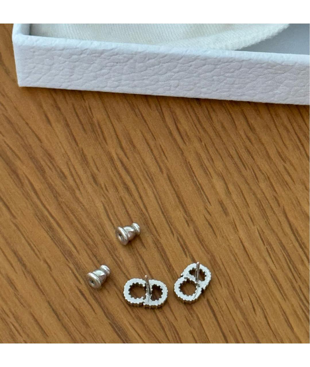 CHRISTIAN DIOR Серебряные с серебряным покрытием серьги, фото 2
