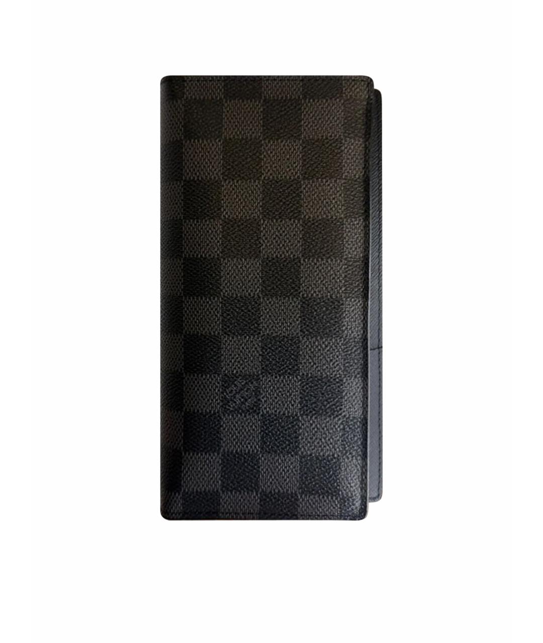 LOUIS VUITTON Темно-синий кожаный кошелек, фото 1