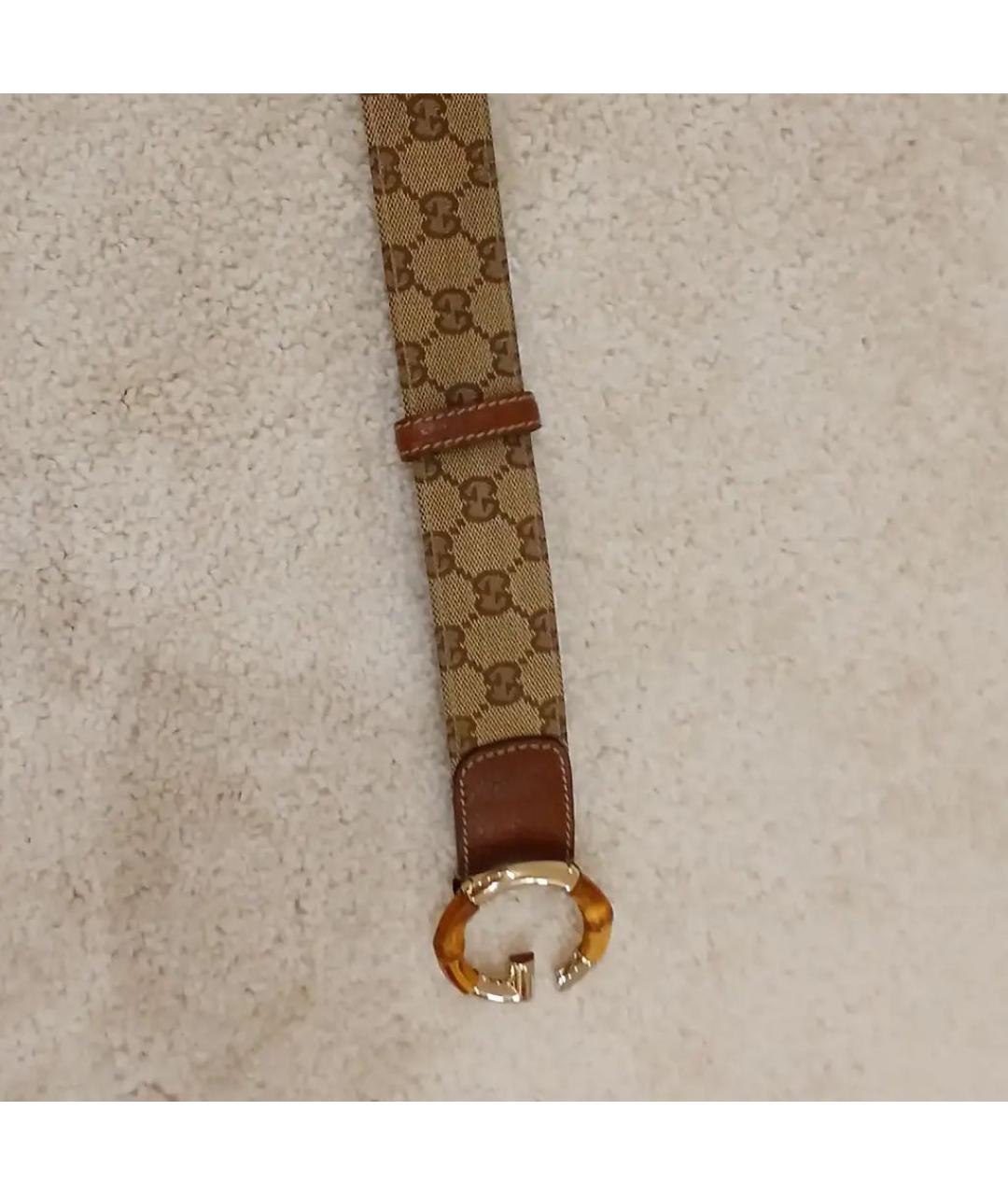 GUCCI Коричневый кожаный ремень, фото 4