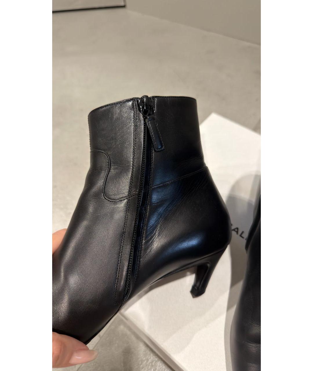 BALENCIAGA Черные кожаные ботильоны, фото 7