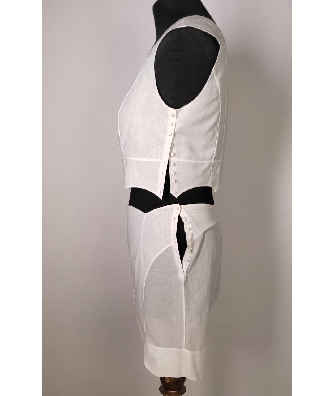 CHRISTIAN DIOR PRE-OWNED Белый хлопковый костюм с брюками, фото 4