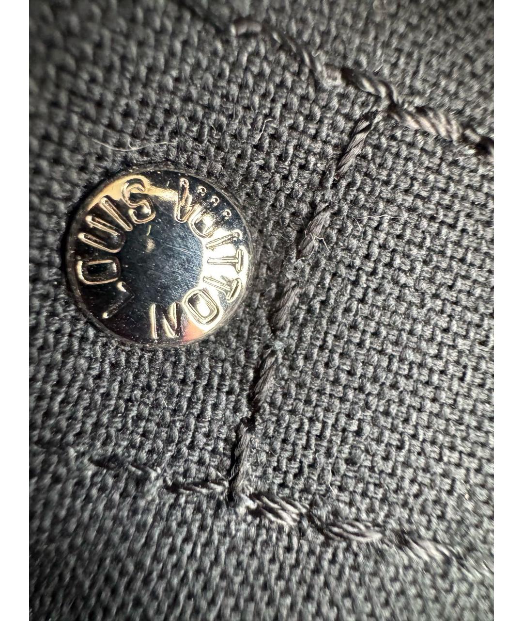 LOUIS VUITTON Черная кожаная сумка на плечо, фото 6