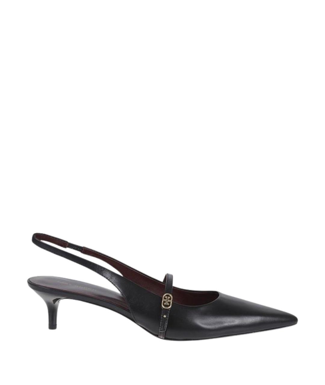 TORY BURCH Черные кожаные туфли, фото 1