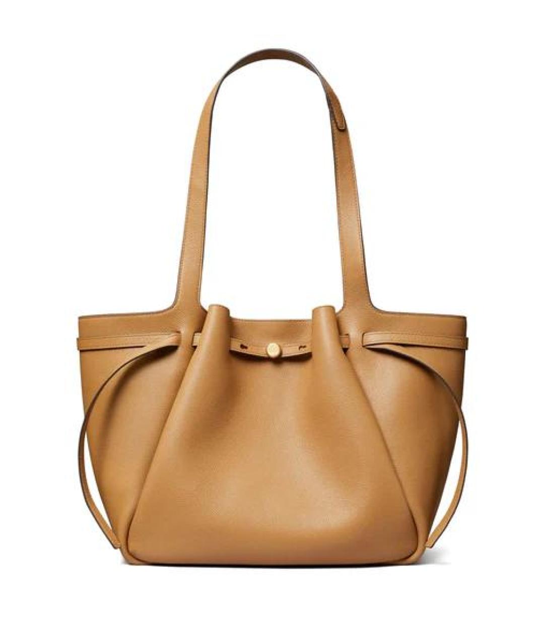 TORY BURCH Бежевая кожаная сумка тоут, фото 1