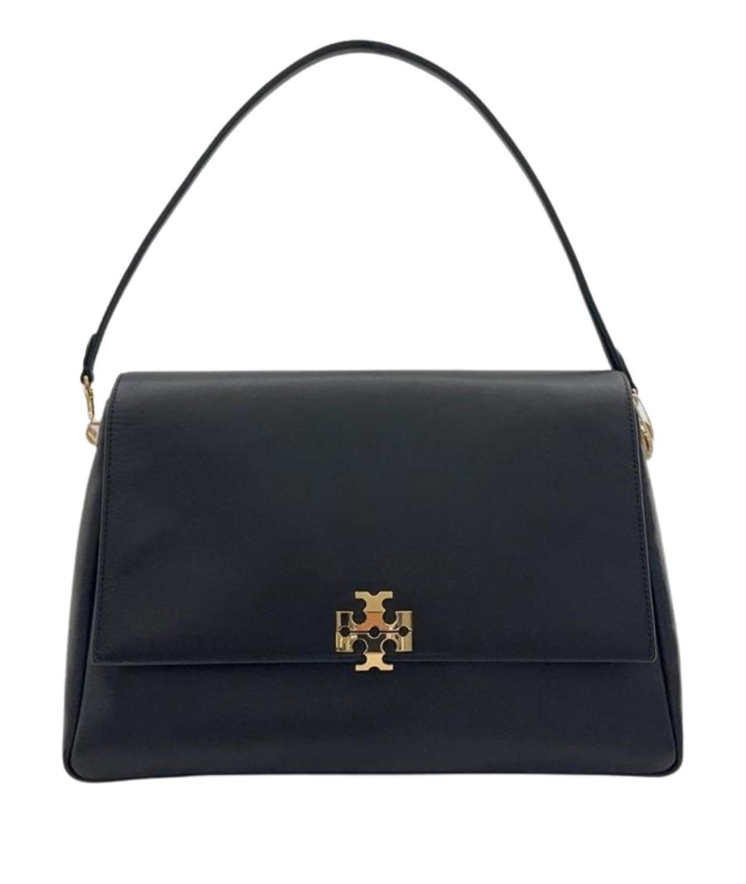 TORY BURCH Черная кожаная сумка через плечо, фото 1