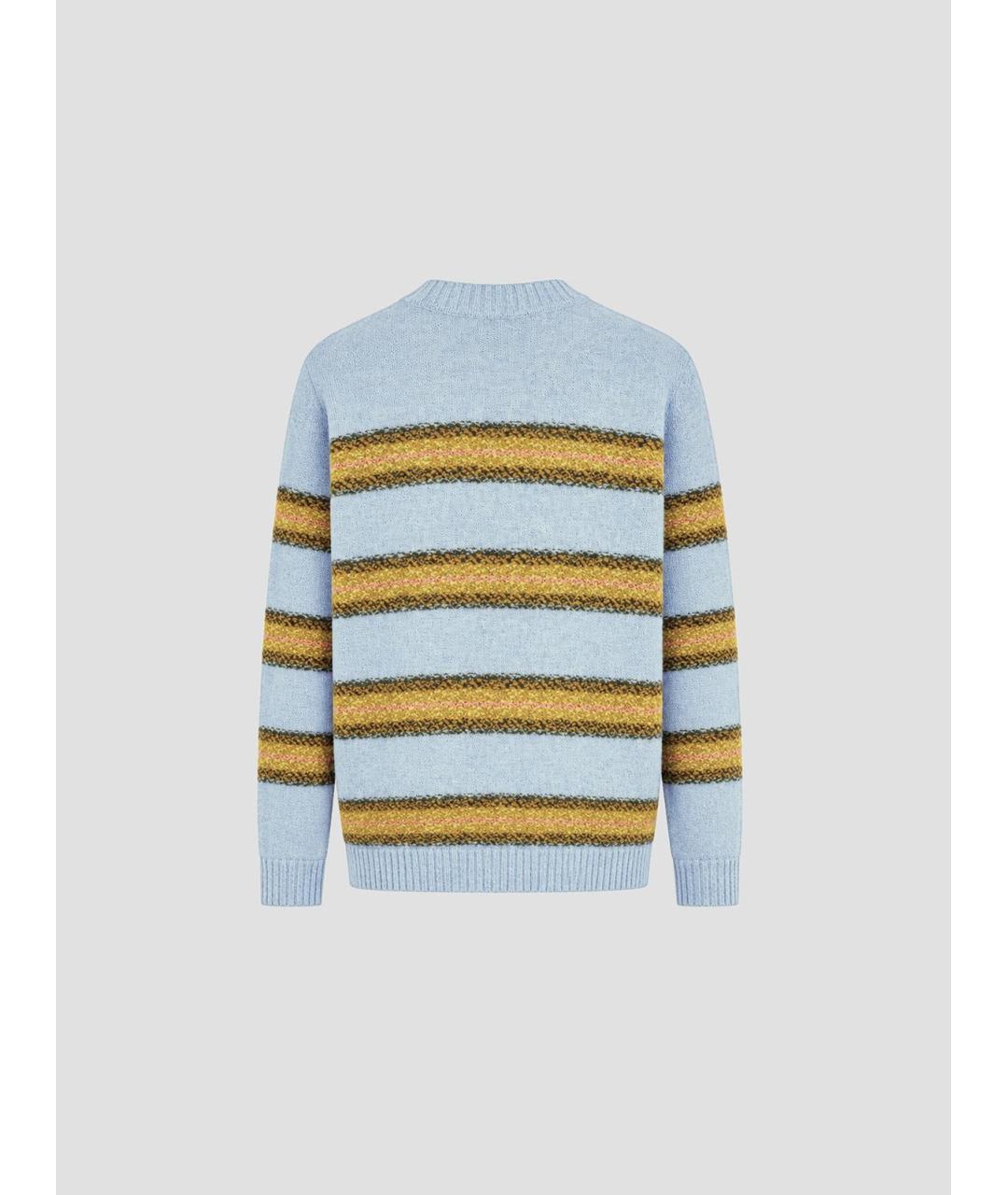 DRIES VAN NOTEN Голубой шерстяной джемпер / свитер, фото 2