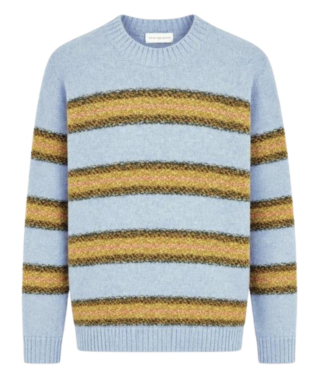 DRIES VAN NOTEN Голубой шерстяной джемпер / свитер, фото 1