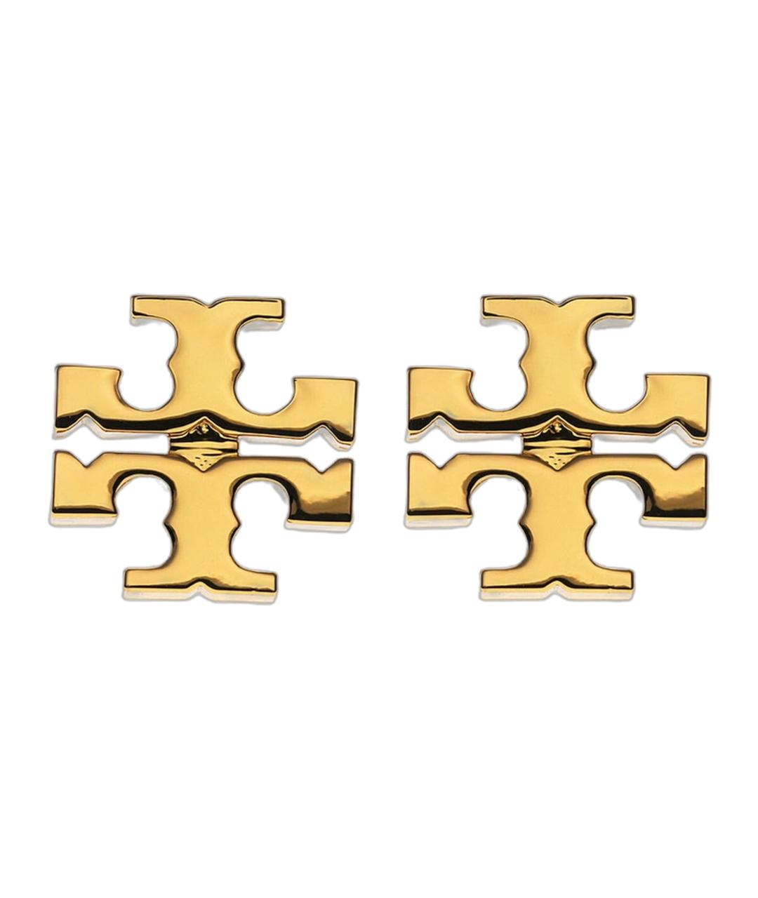 TORY BURCH Золотые металлические серьги, фото 1