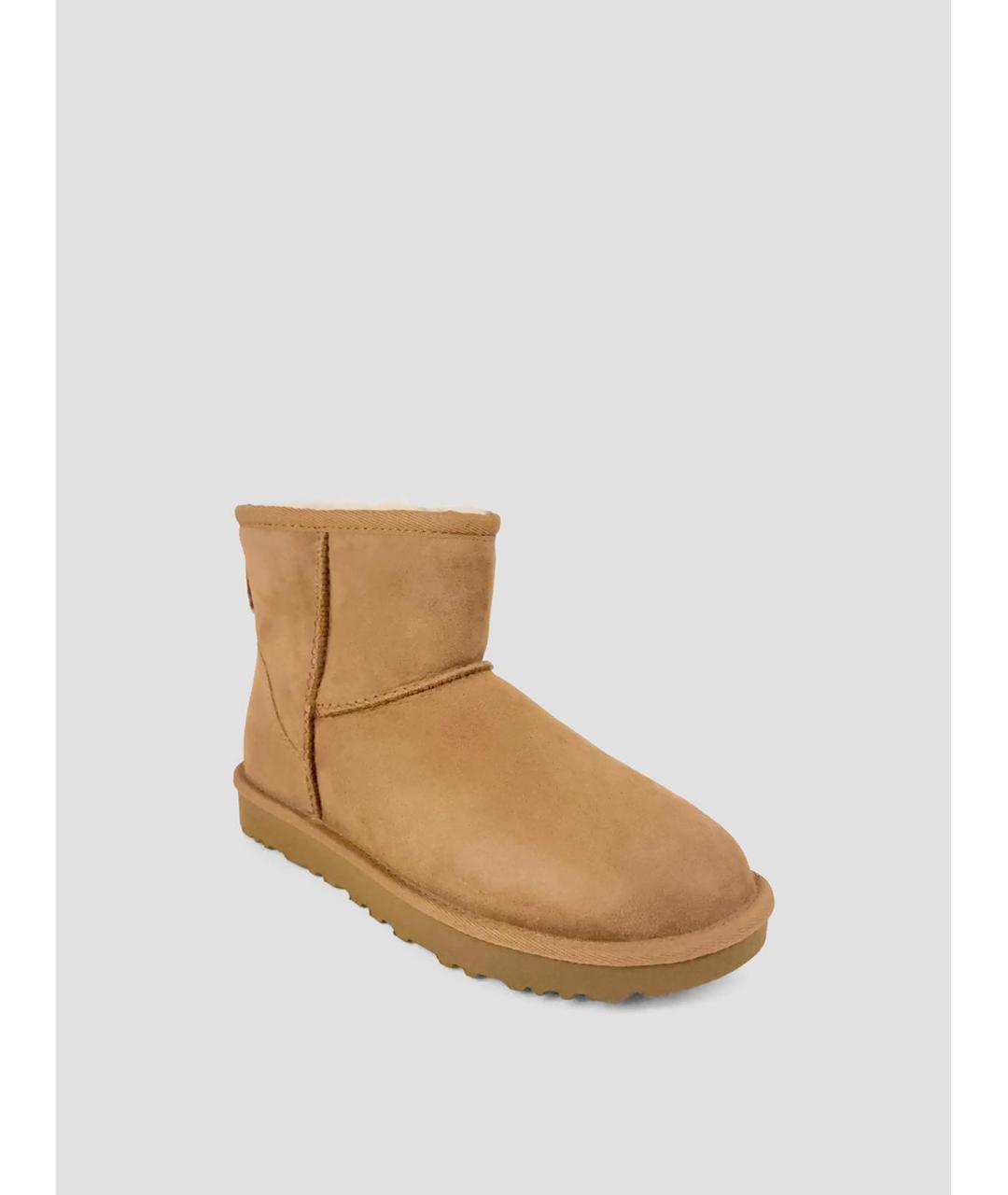 UGG Коричневые замшевые ботинки, фото 3