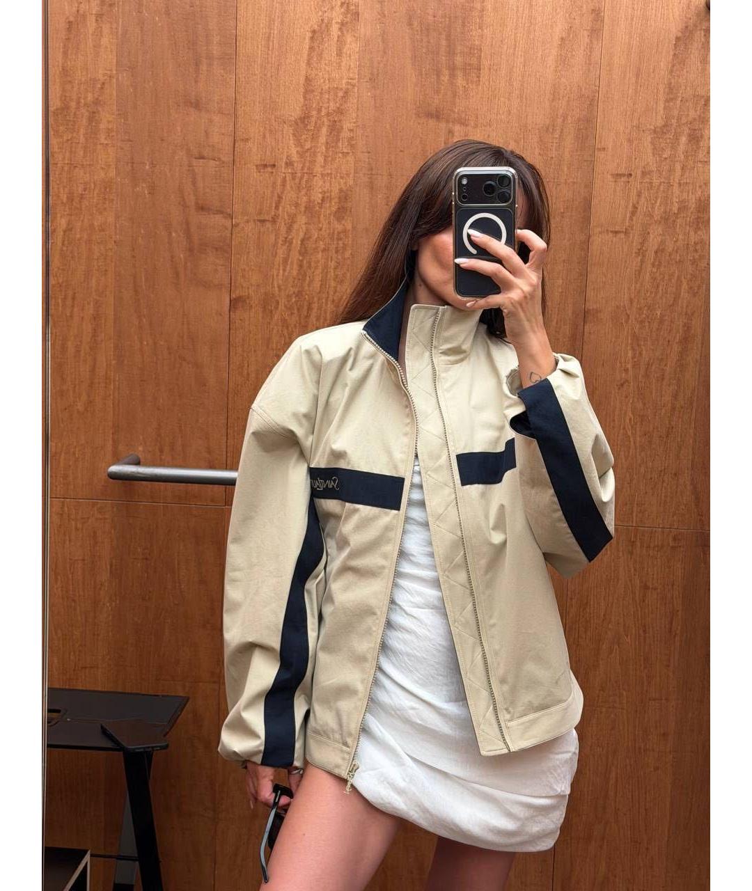 SAINT LAURENT Бежевая куртка, фото 2