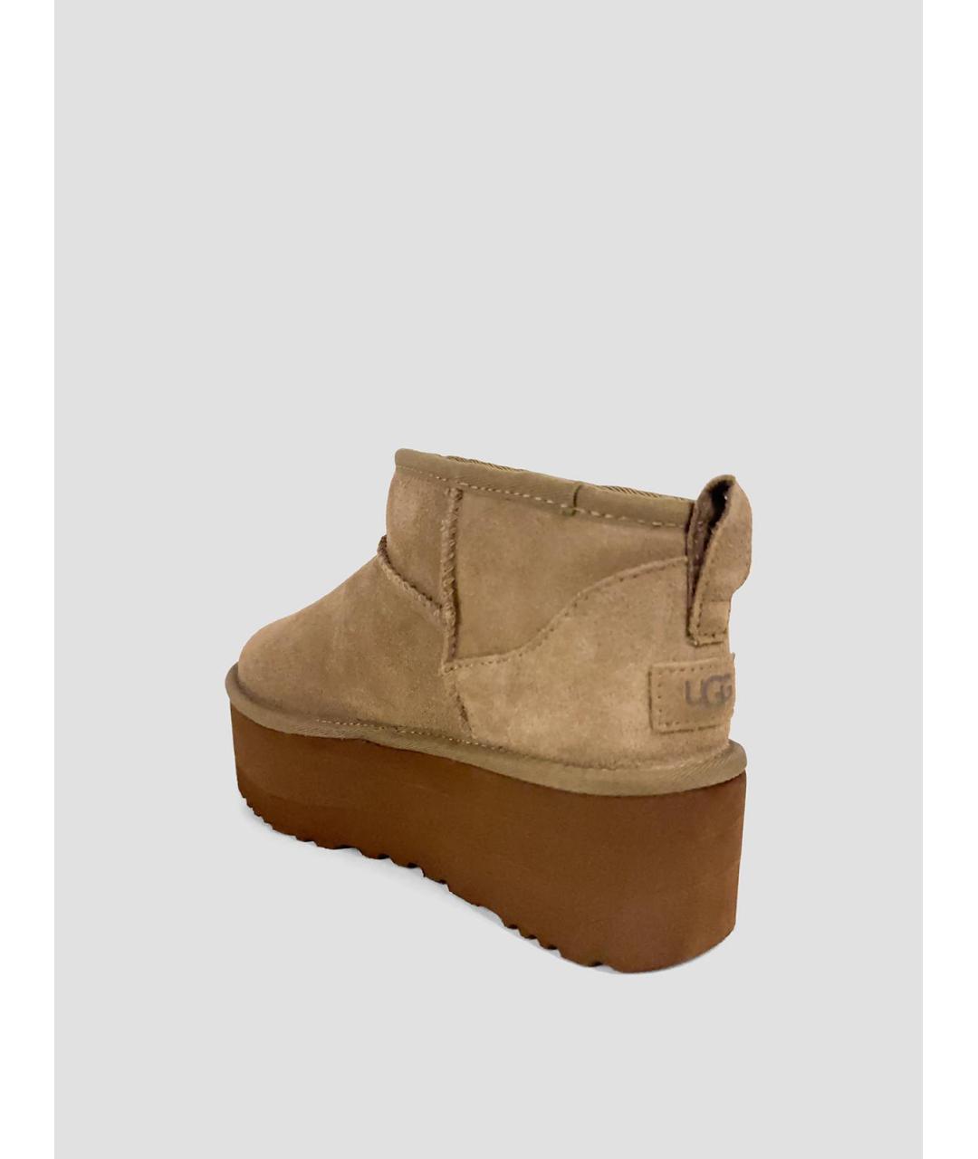 UGG Бежевые замшевые ботинки, фото 2