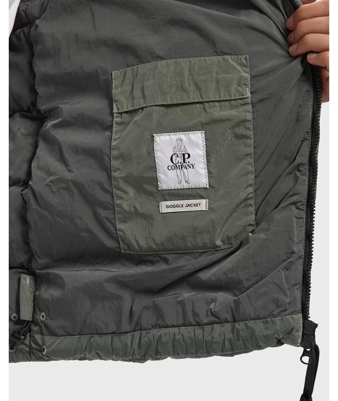 CP COMPANY Серый полиамидовый пуховик, фото 3