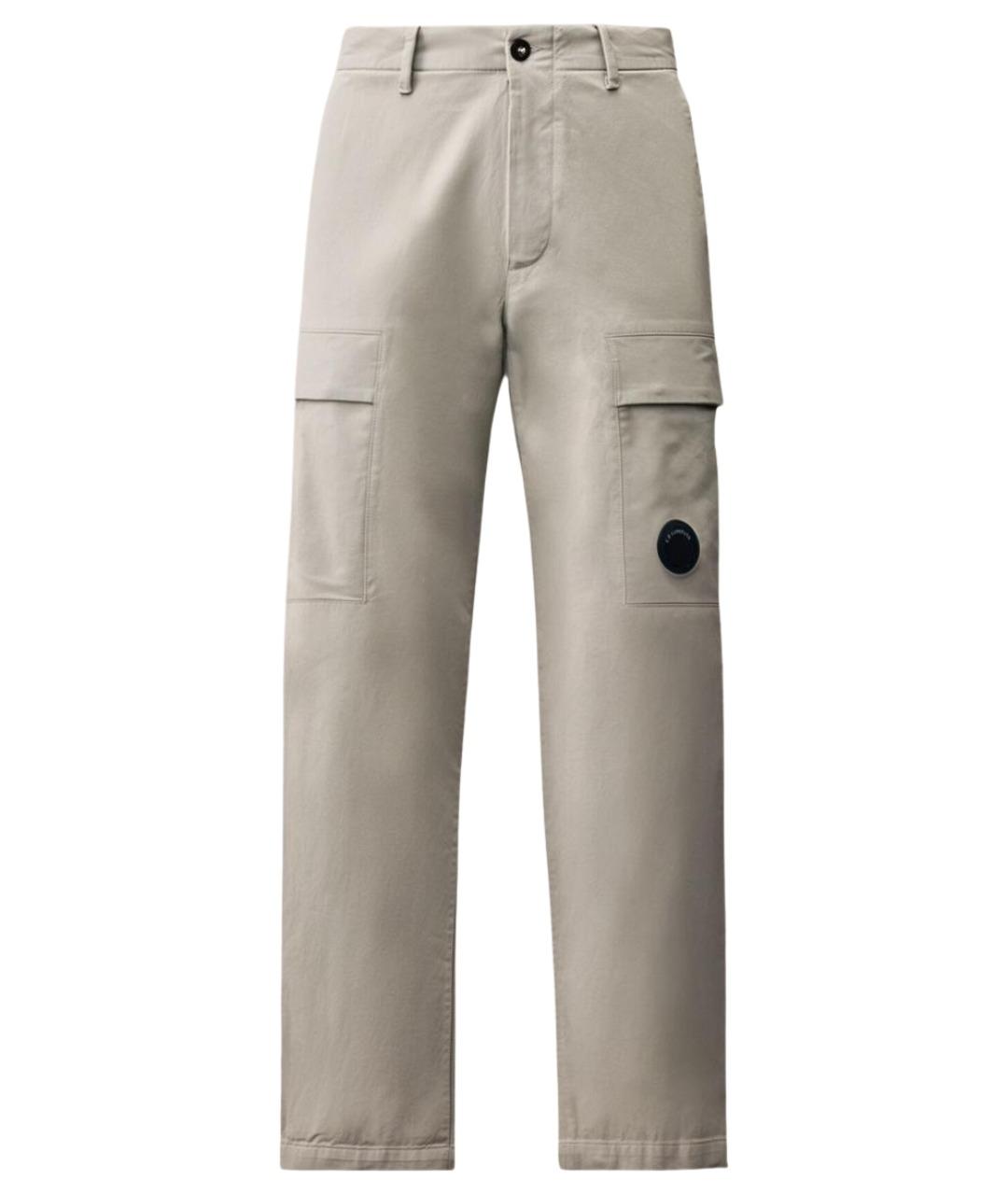 CP COMPANY Серые хлопковые повседневные брюки, фото 1