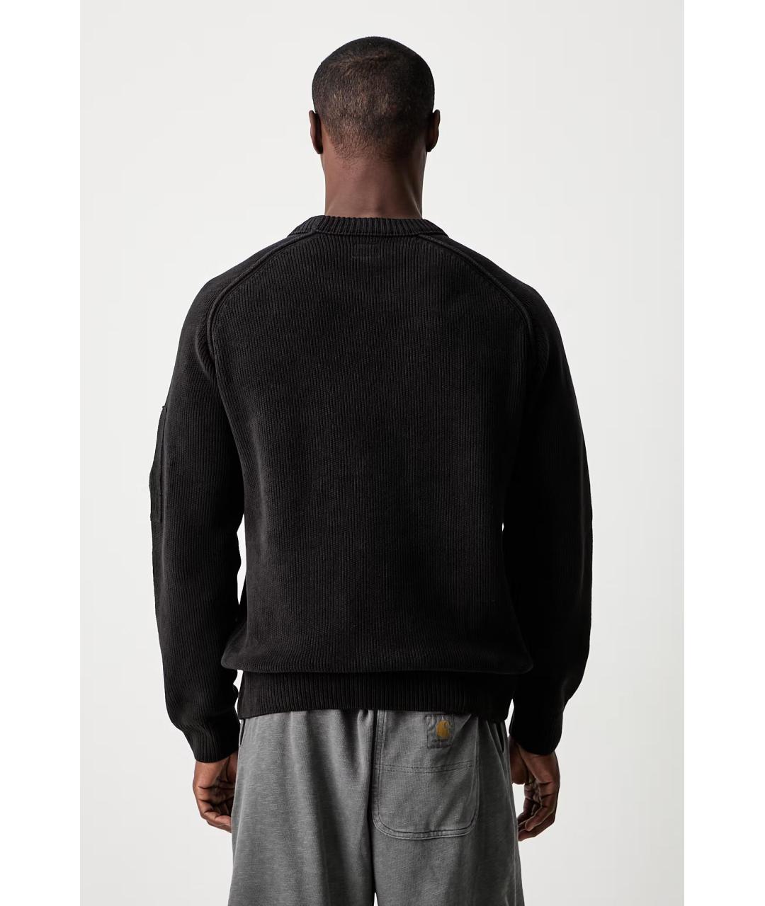 CP COMPANY Черный хлопковый джемпер / свитер, фото 2