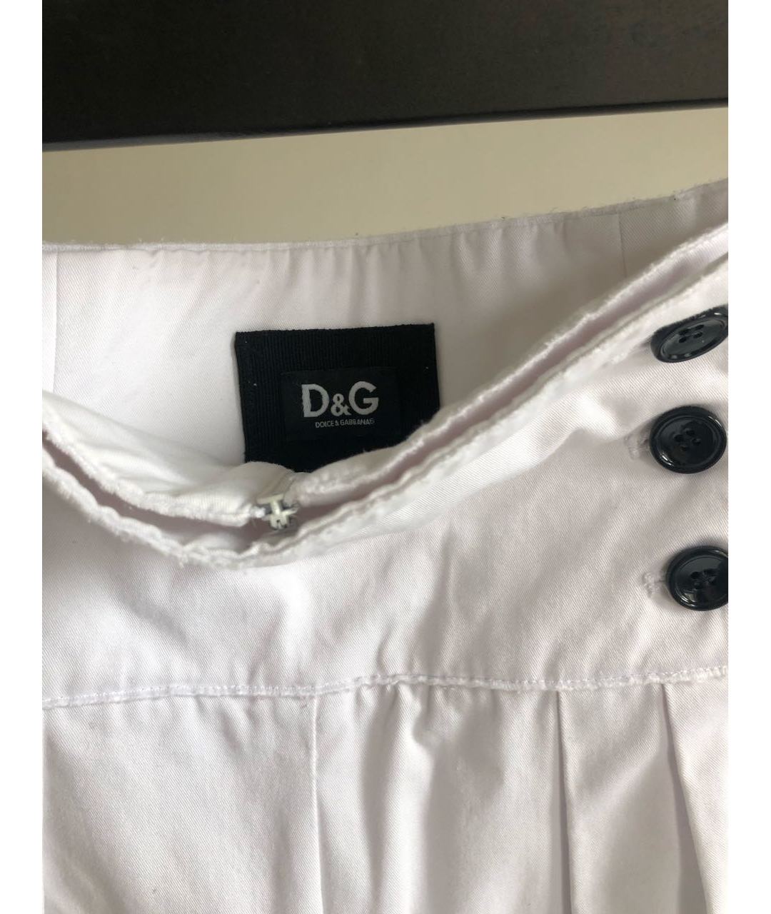 DOLCE&GABBANA Белые хлопковые прямые брюки, фото 3