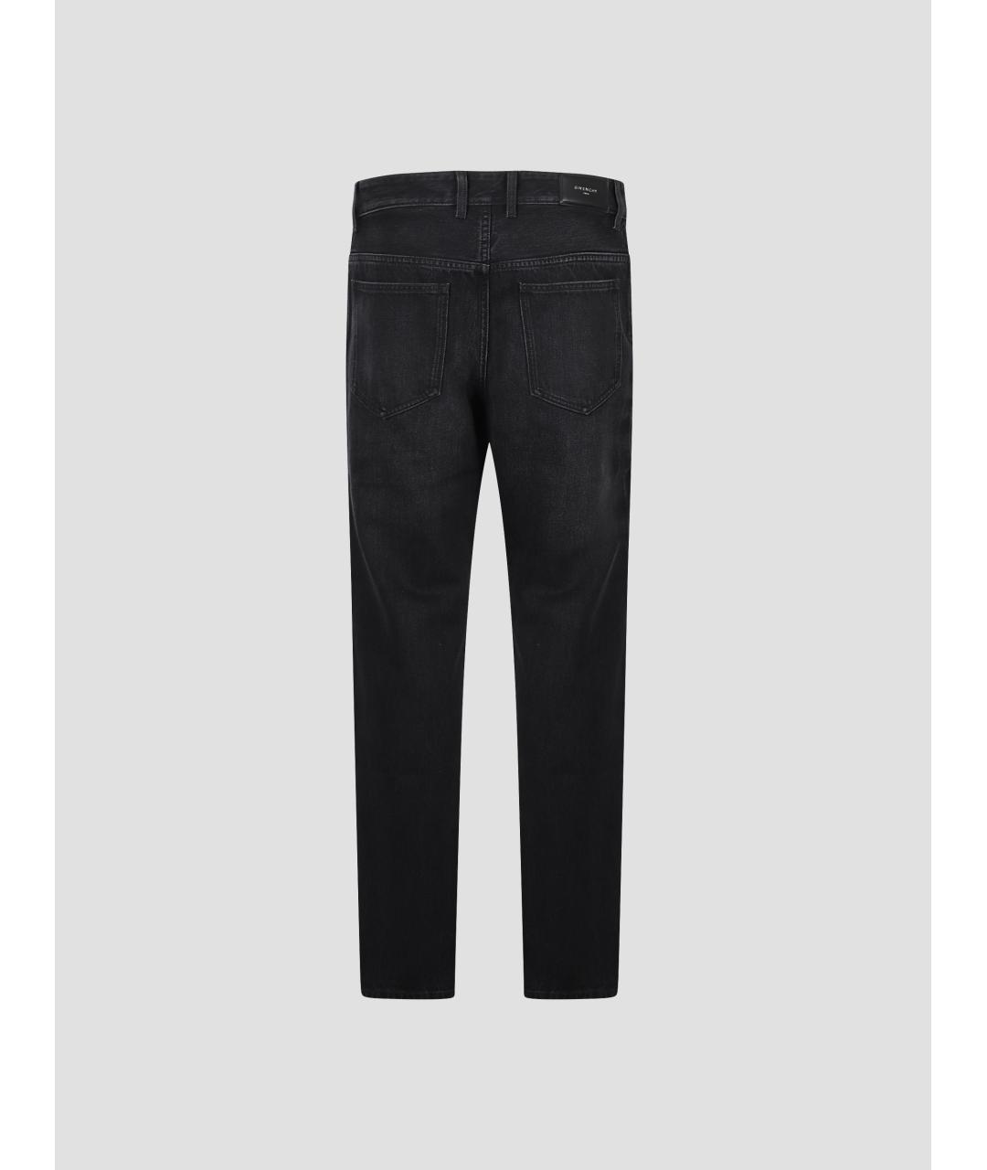 GIVENCHY Черные хлопковые прямые джинсы, фото 3