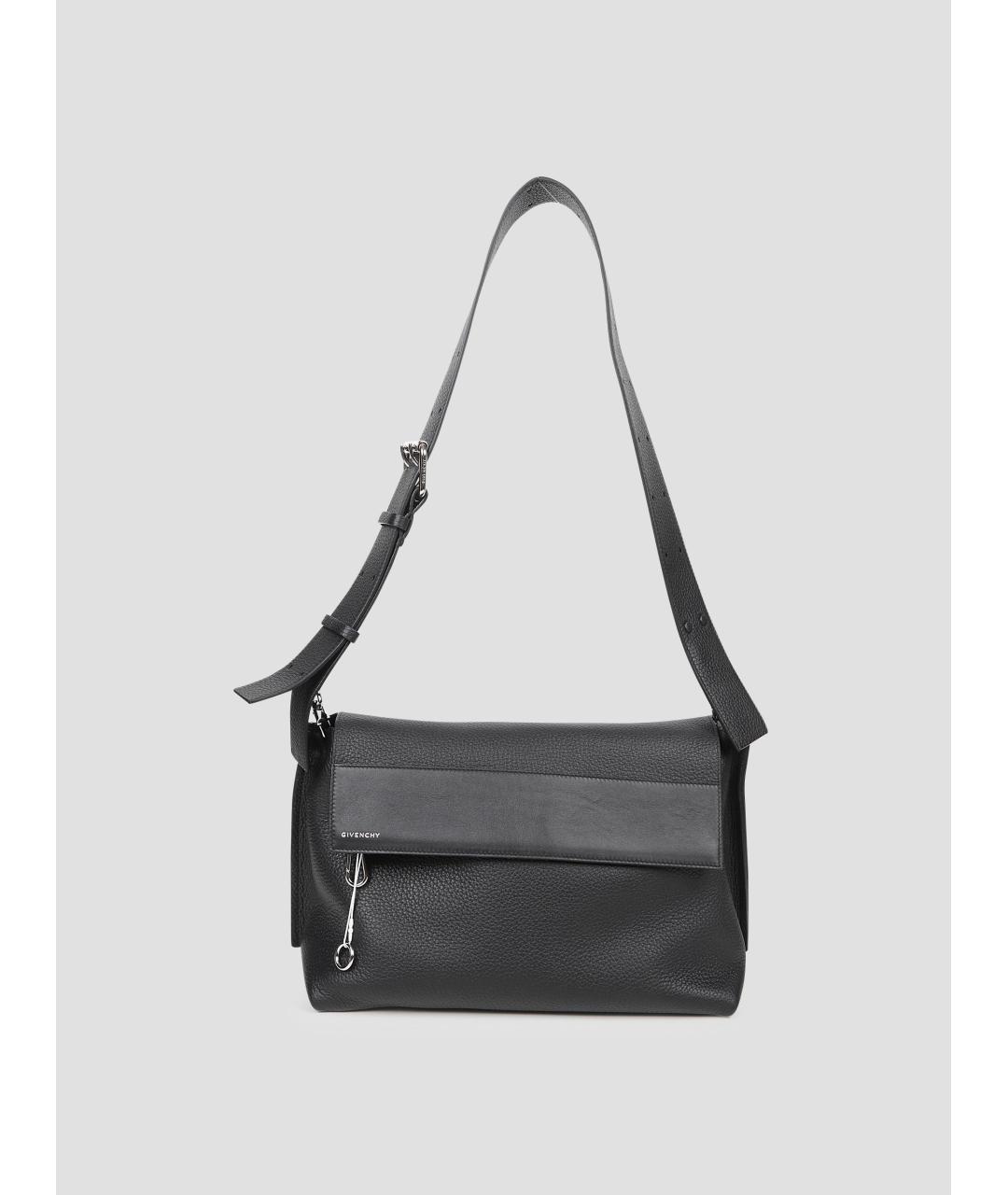 GIVENCHY Черная кожаная сумка на плечо, фото 4