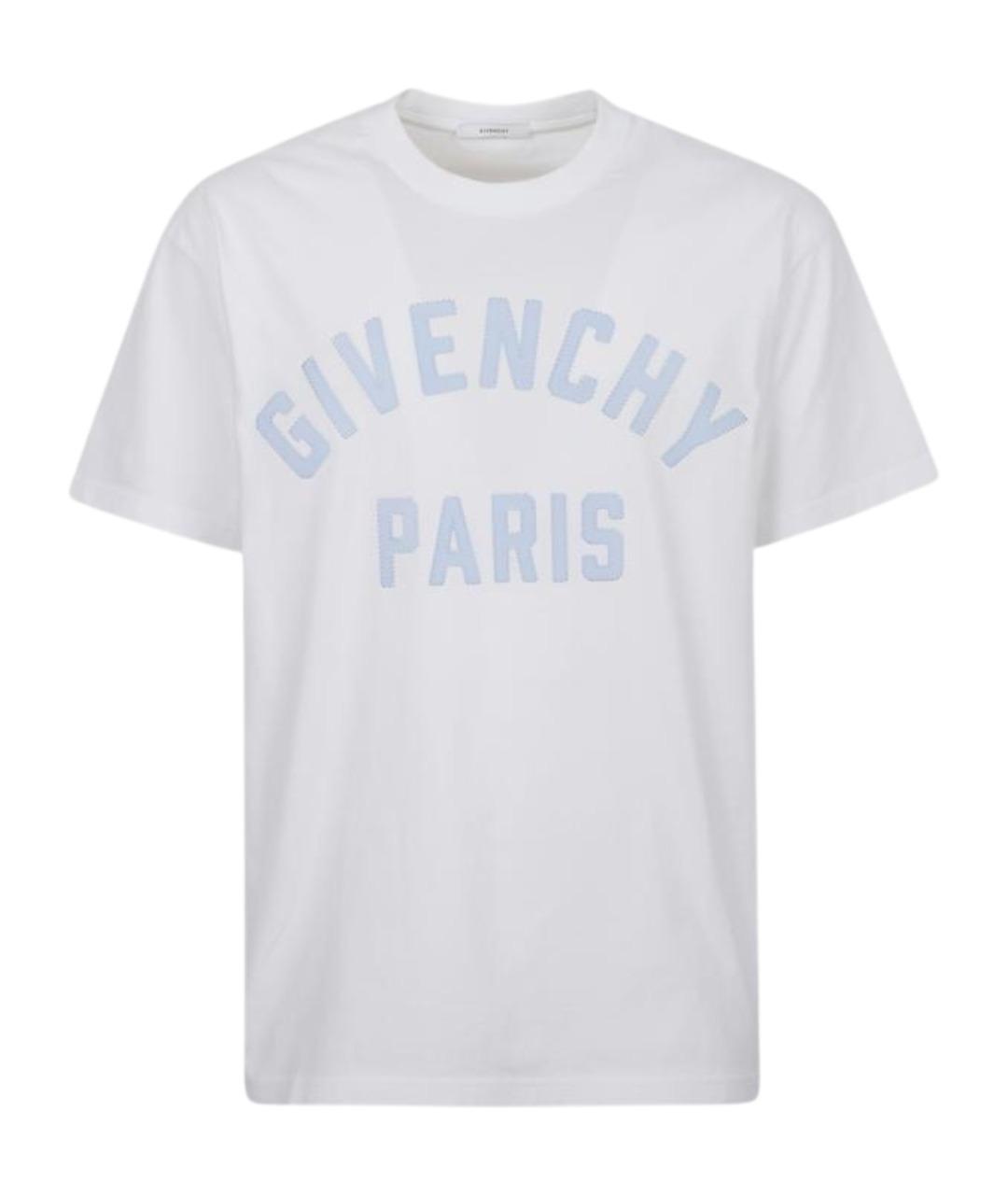 GIVENCHY Белая хлопковая футболка, фото 1