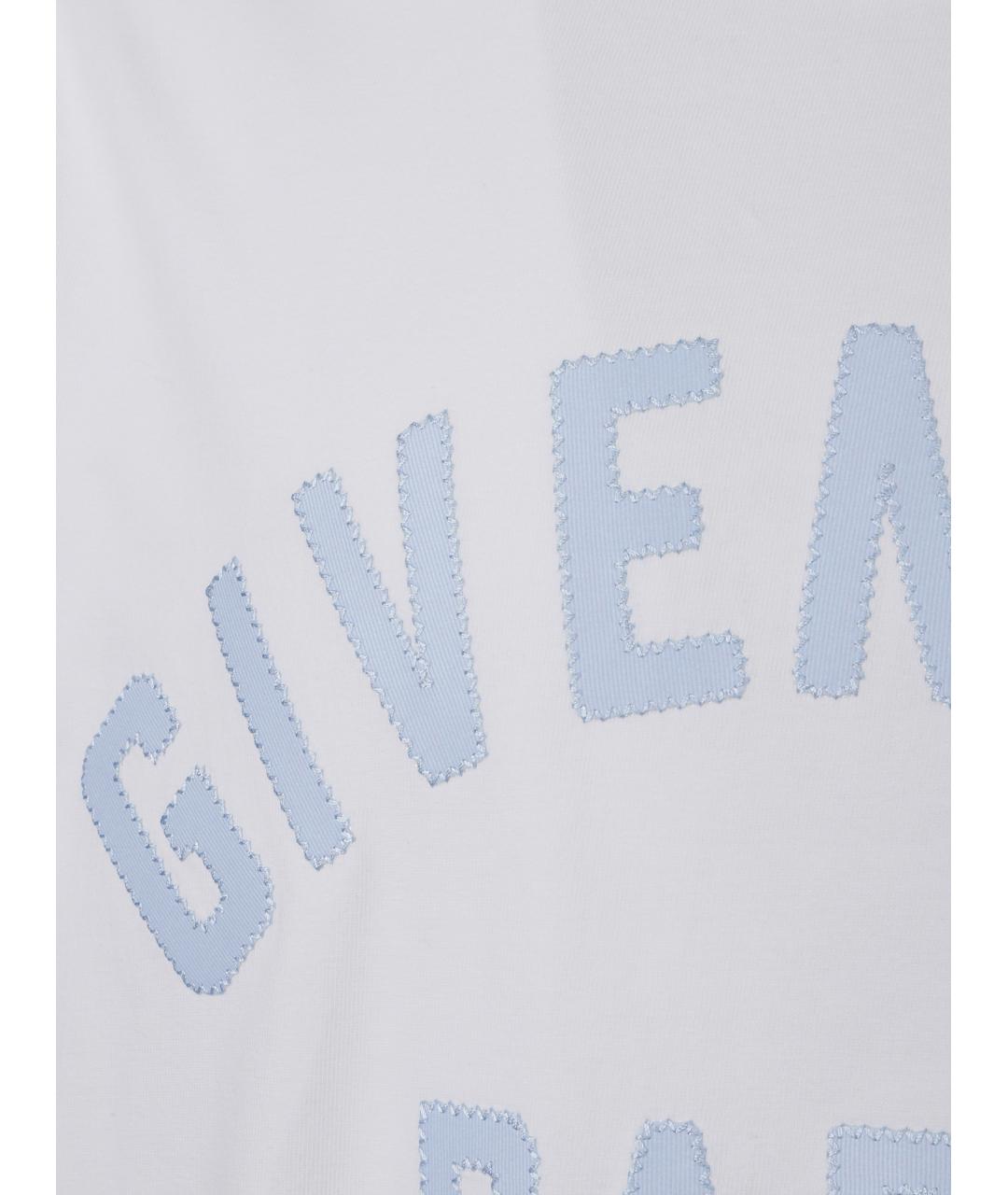 GIVENCHY Белая хлопковая футболка, фото 3