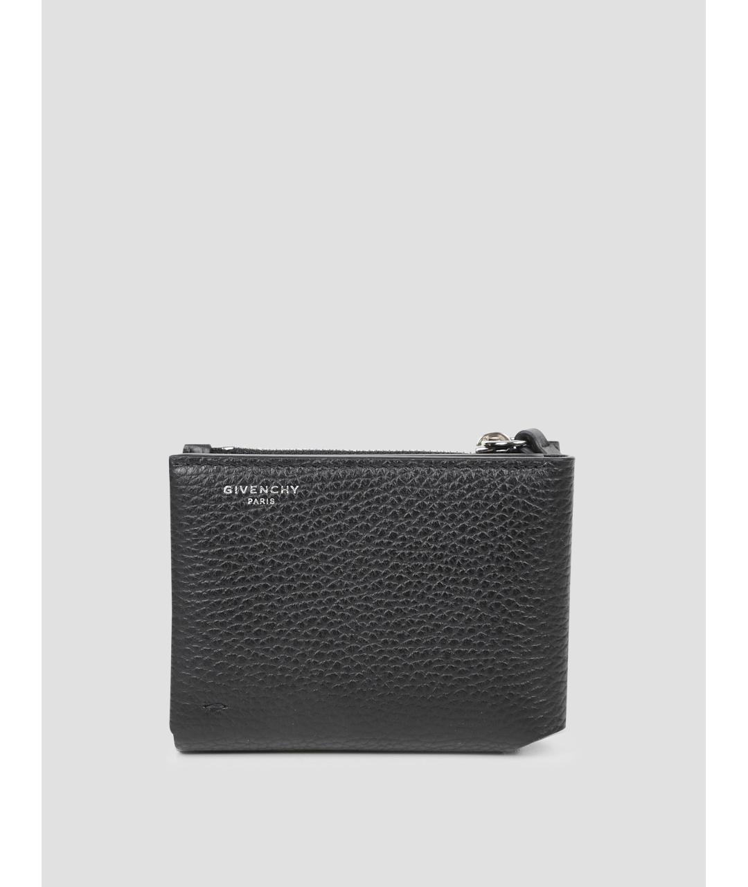 GIVENCHY Черный кожаный кардхолдер, фото 4