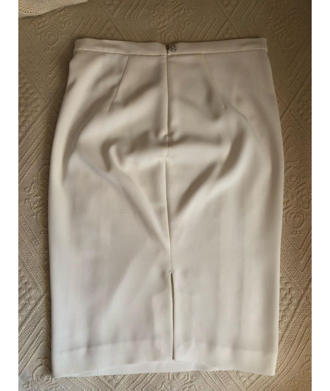 JUST CAVALLI Белая полиэстеровая юбка миди, фото 4