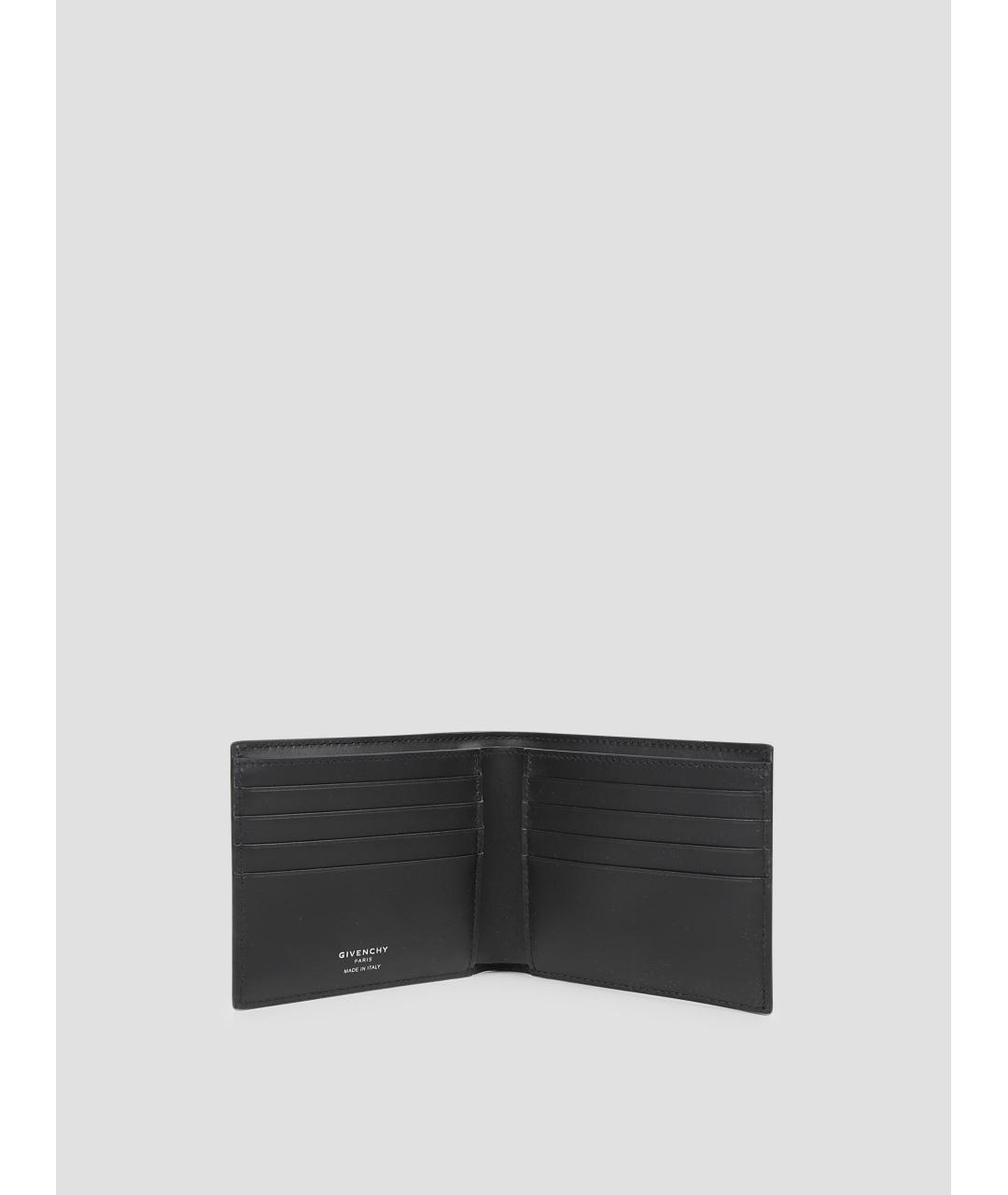 GIVENCHY Черный кожаный кошелек, фото 3