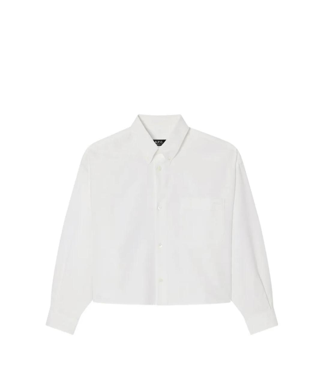 A.P.C. Белая хлопковая рубашка, фото 1