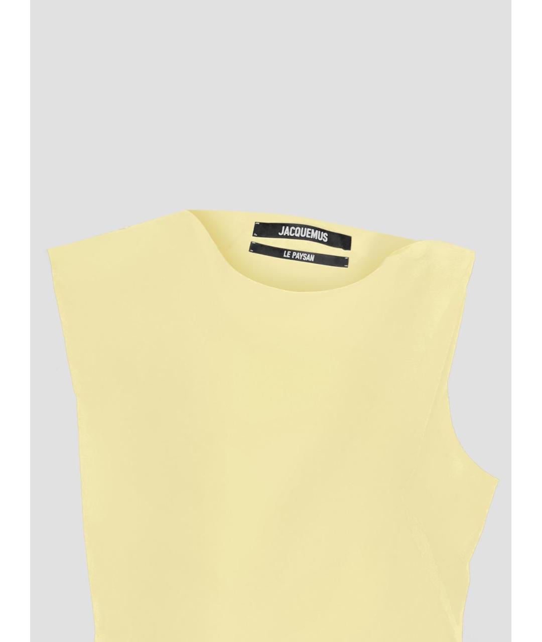 JACQUEMUS Желтое повседневное платье, фото 3