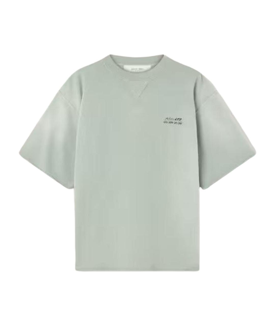 GOLDEN GOOSE Зеленая хлопковая футболка, фото 1
