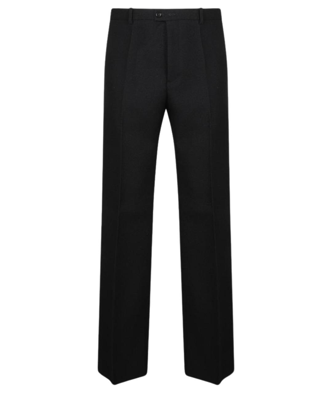 JIL SANDER Черные шерстяные классические брюки, фото 1
