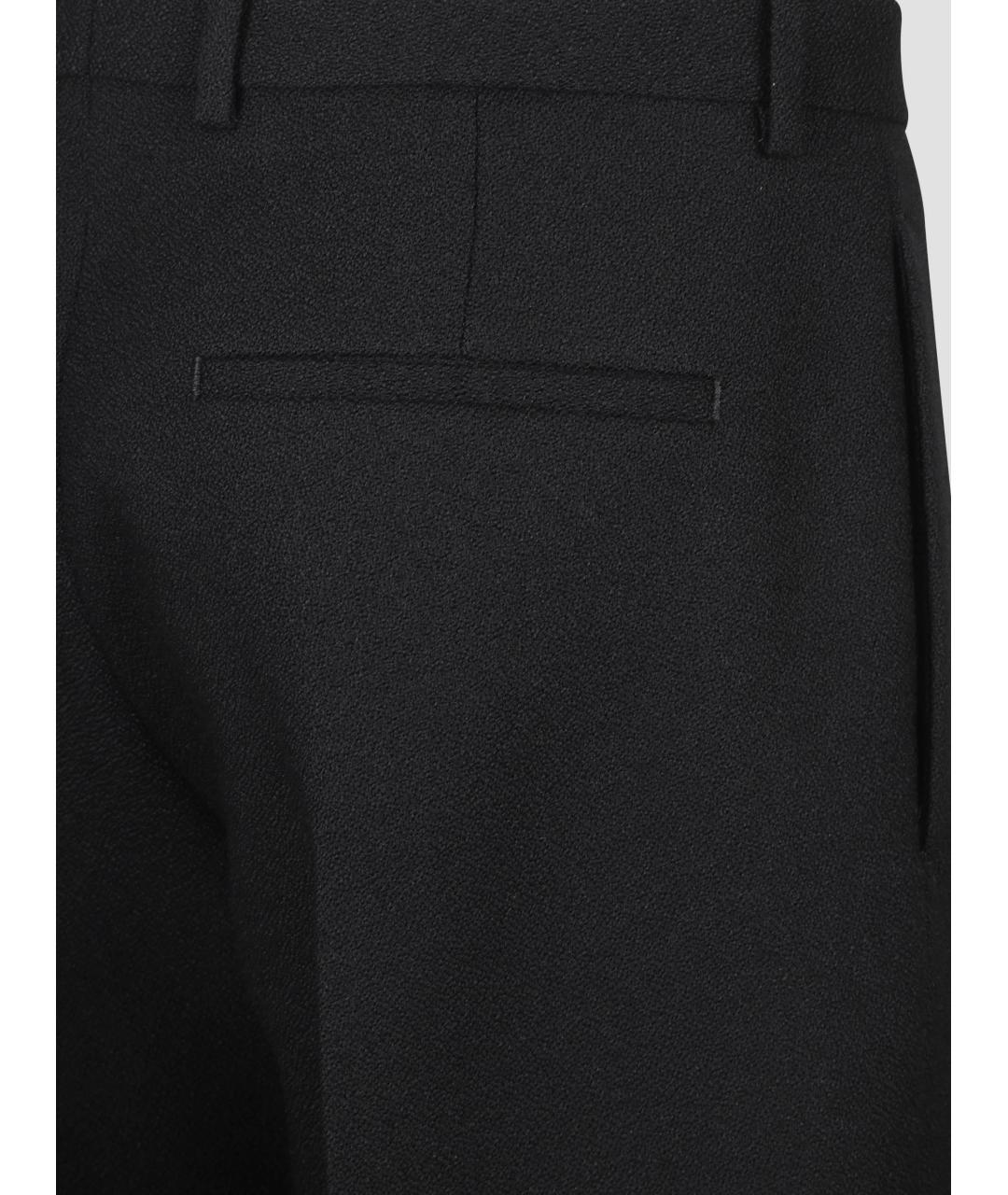 JIL SANDER Черные шерстяные классические брюки, фото 2