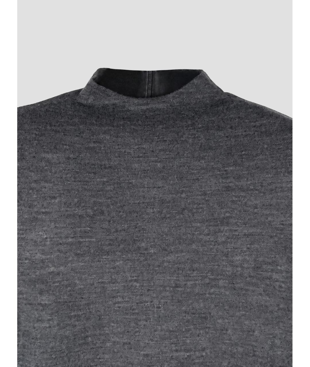 JIL SANDER Антрацитовое шерстяное боди, фото 3