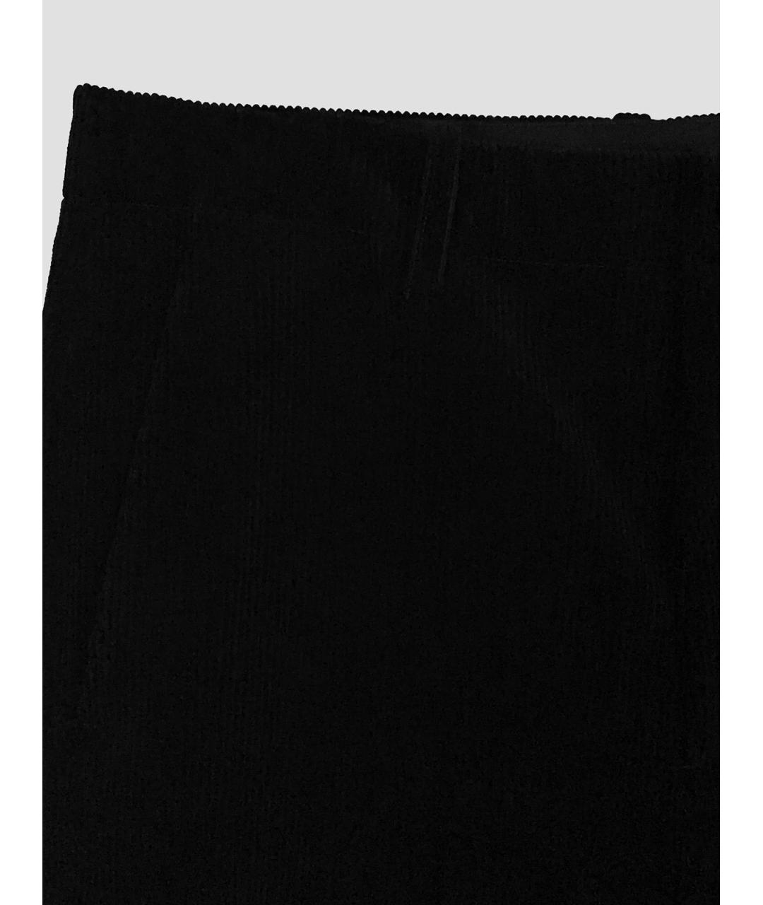 JIL SANDER Черные хлопковые классические брюки, фото 3