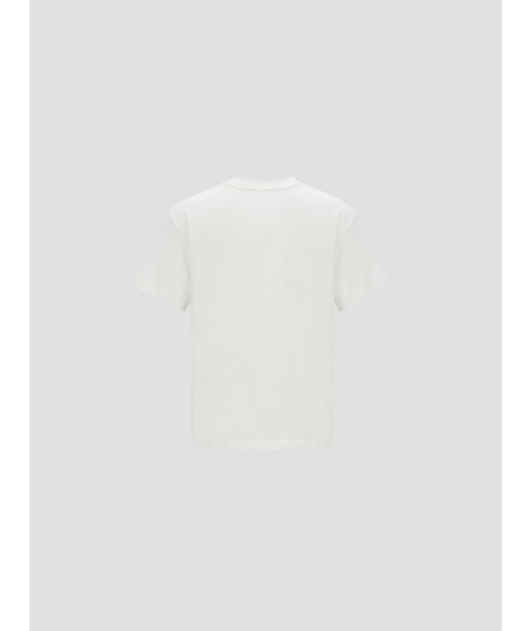 JIL SANDER Белая хлопковая футболка, фото 2