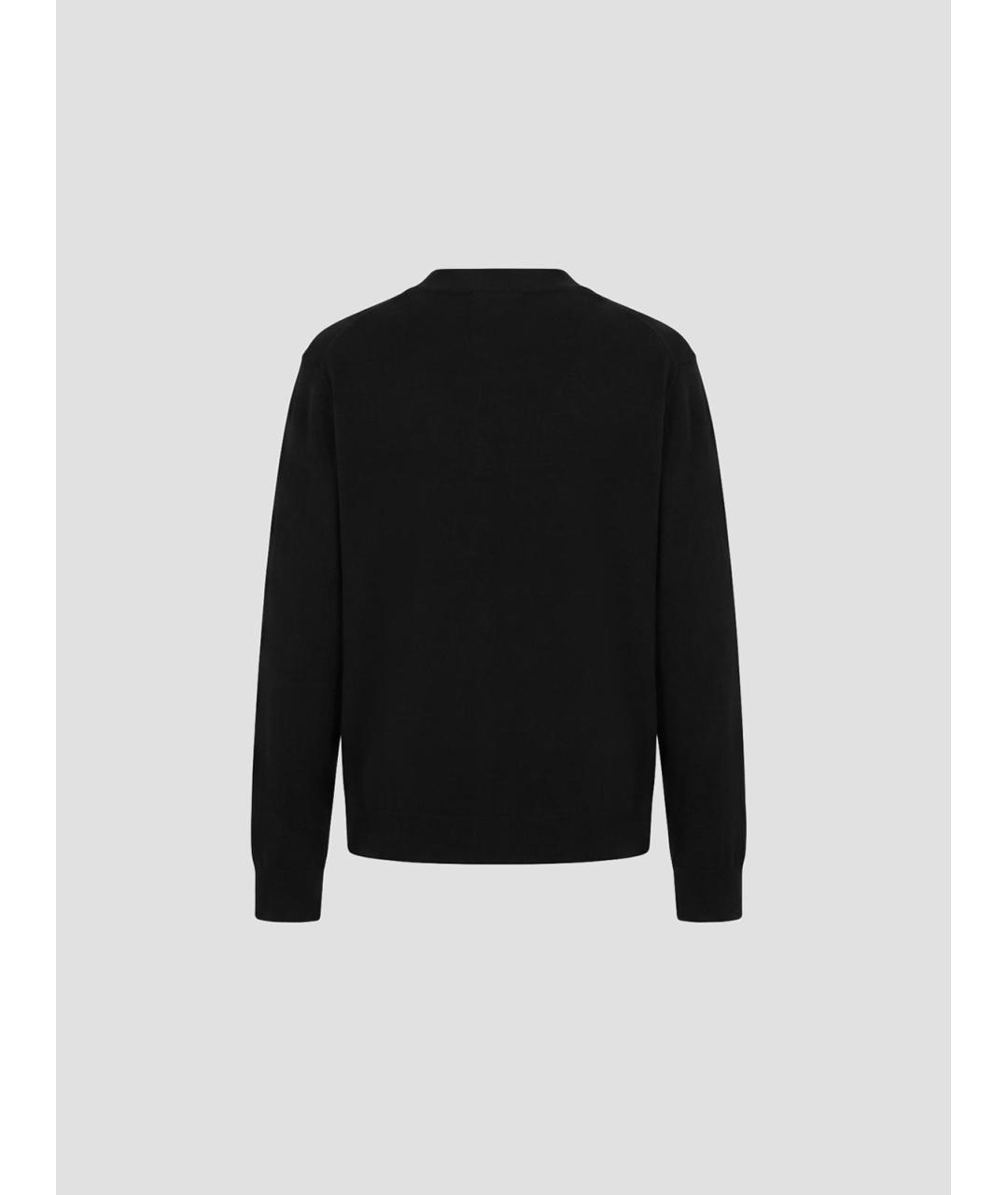 JIL SANDER Черный шерстяной джемпер / свитер, фото 2