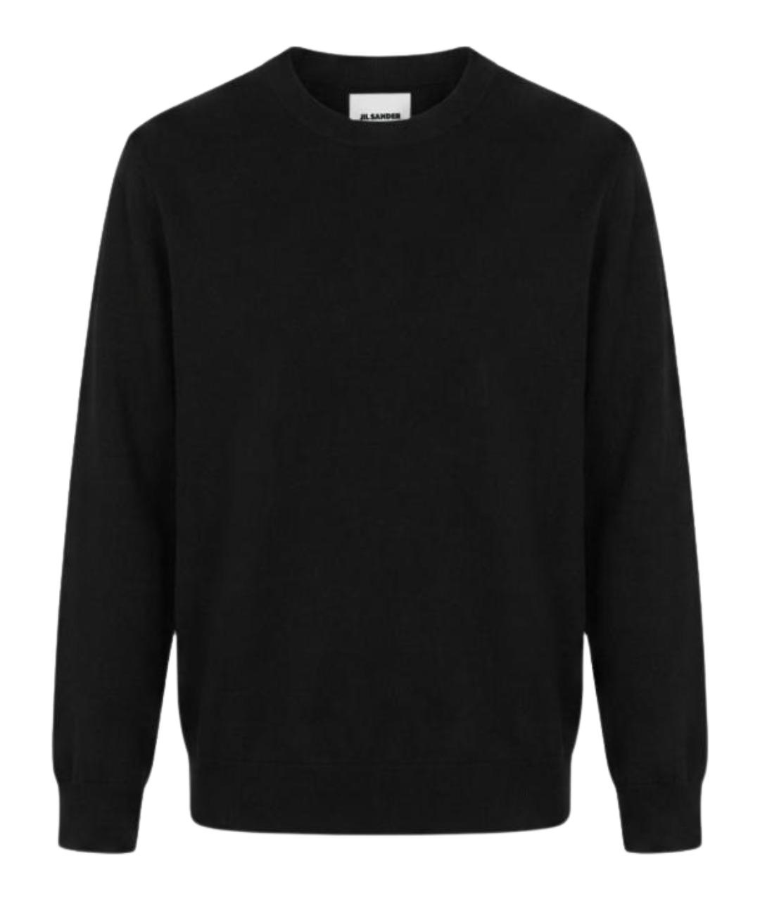 JIL SANDER Черный шерстяной джемпер / свитер, фото 1