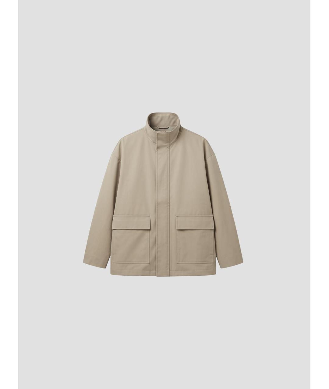 JIL SANDER Бежевая полиэстеровая куртка, фото 4