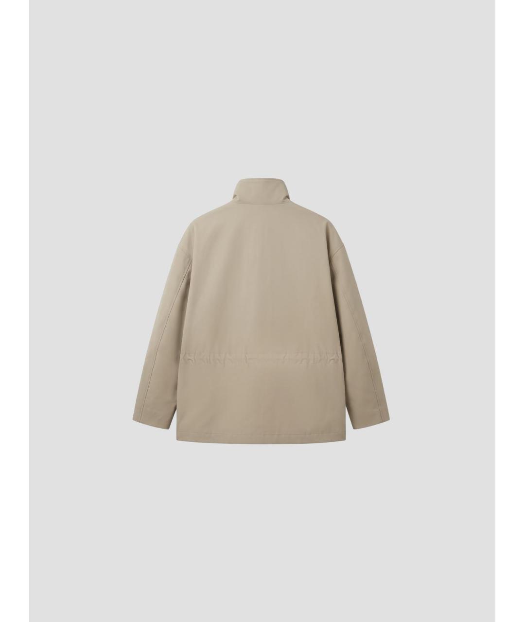 JIL SANDER Бежевая полиэстеровая куртка, фото 2
