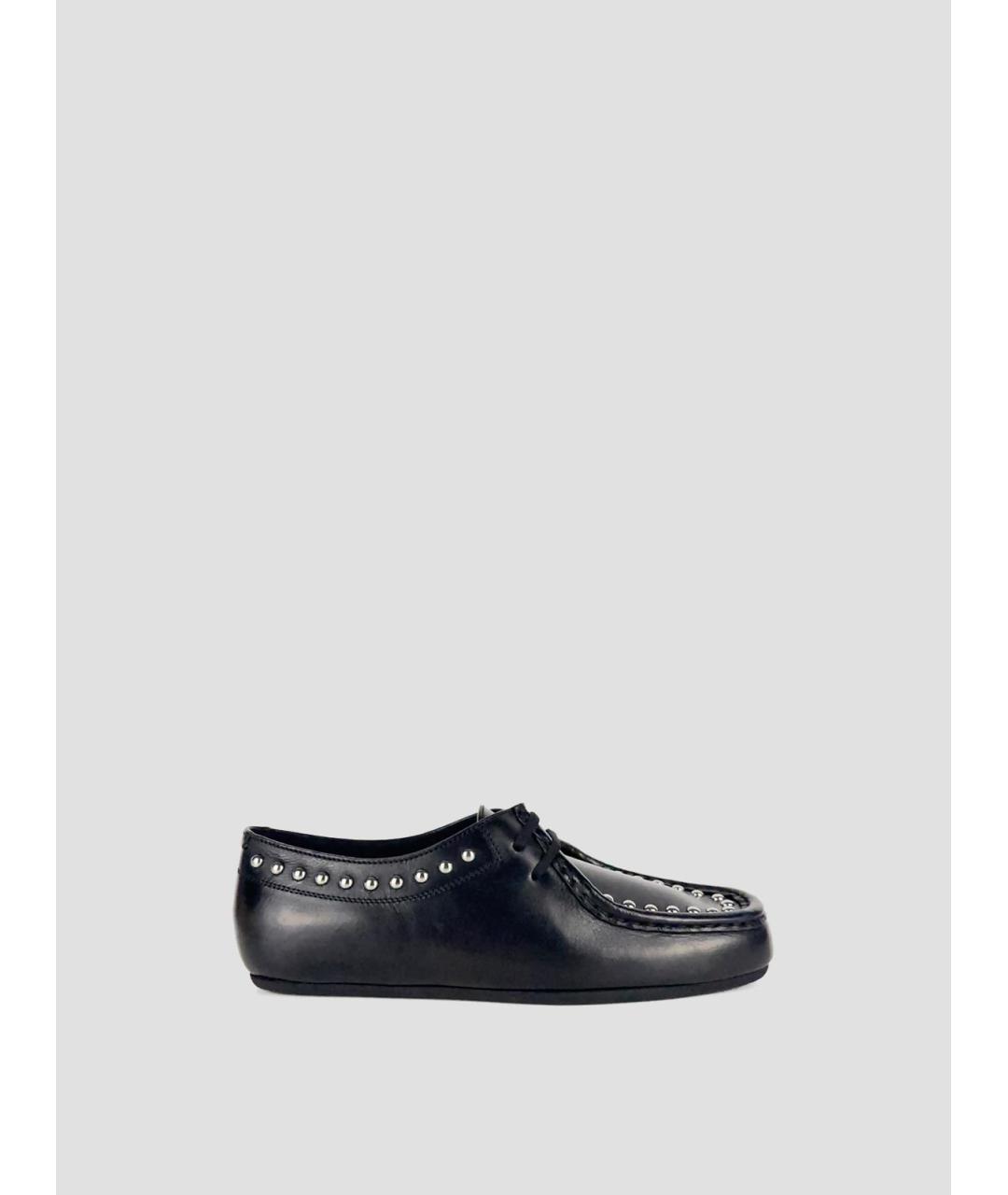 JIL SANDER Черные кожаные лоферы, фото 4