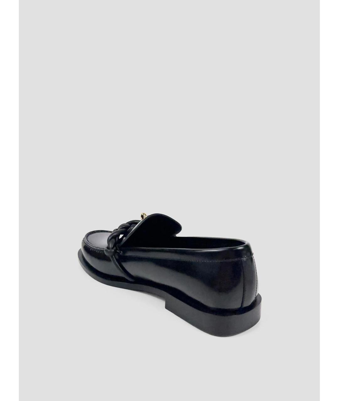 JIL SANDER Черные кожаные лоферы, фото 3