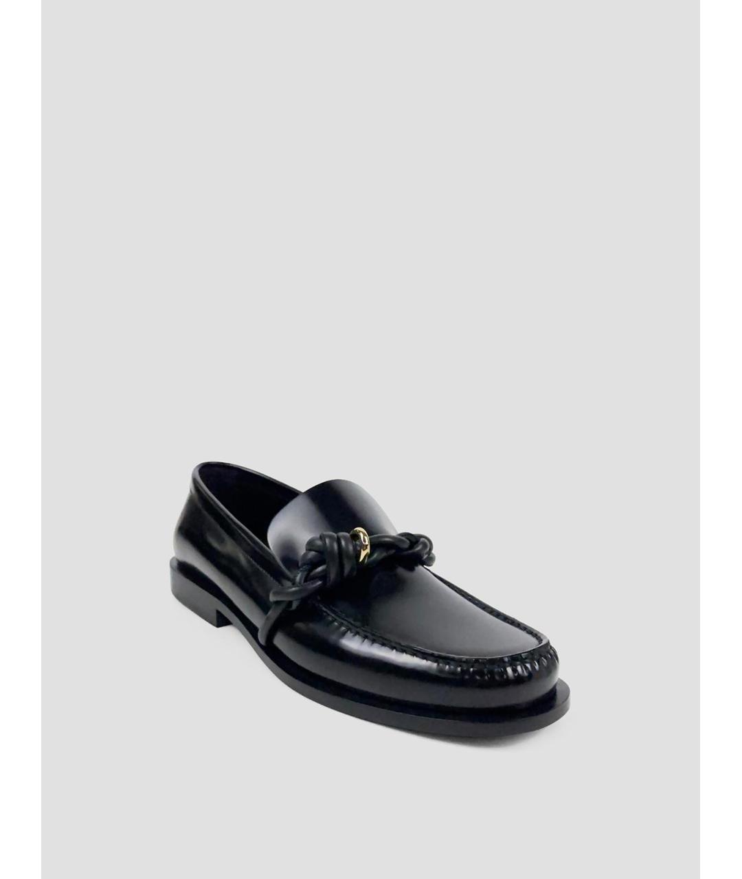 JIL SANDER Черные кожаные лоферы, фото 2