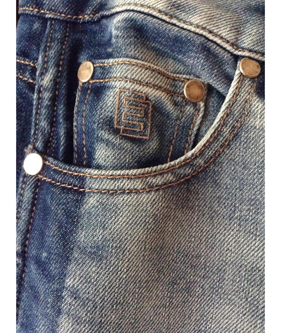 ESSENTIEL ANTWERP Голубые хлопковые прямые джинсы, фото 4