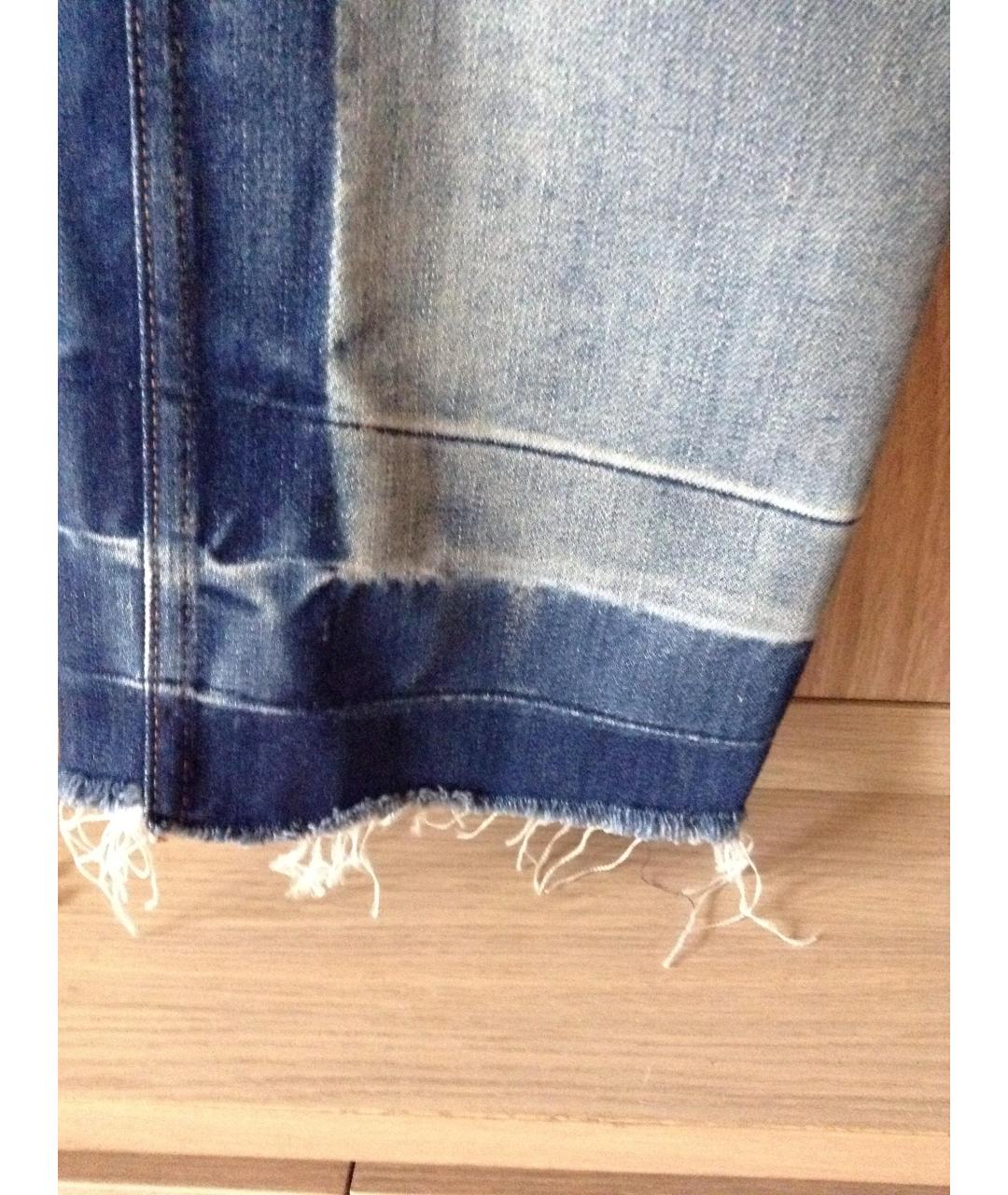 ESSENTIEL ANTWERP Голубые хлопковые прямые джинсы, фото 6