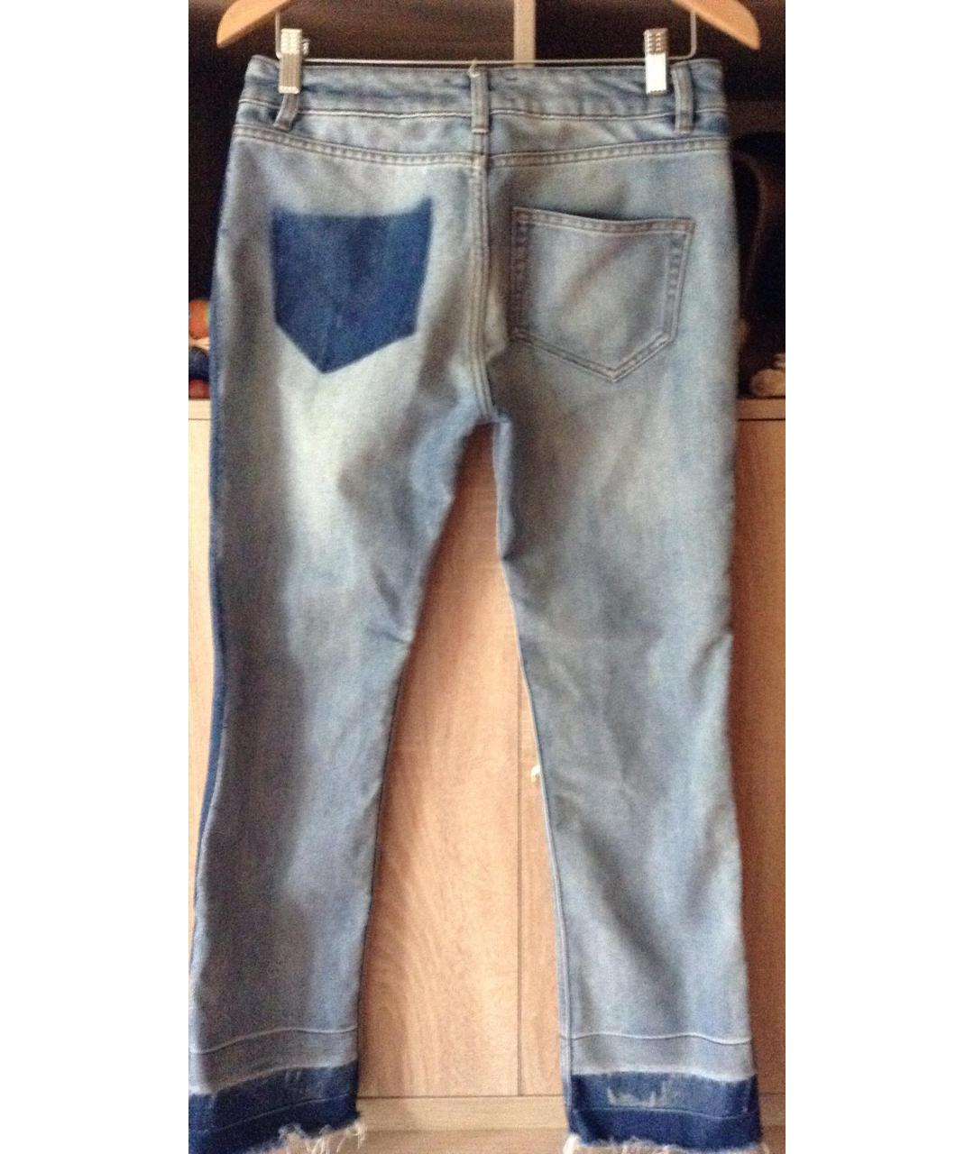 ESSENTIEL ANTWERP Голубые хлопковые прямые джинсы, фото 2