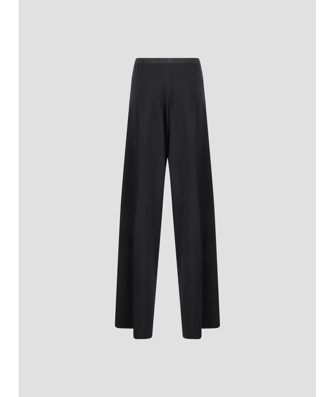 RICK OWENS Черные прямые брюки, фото 3