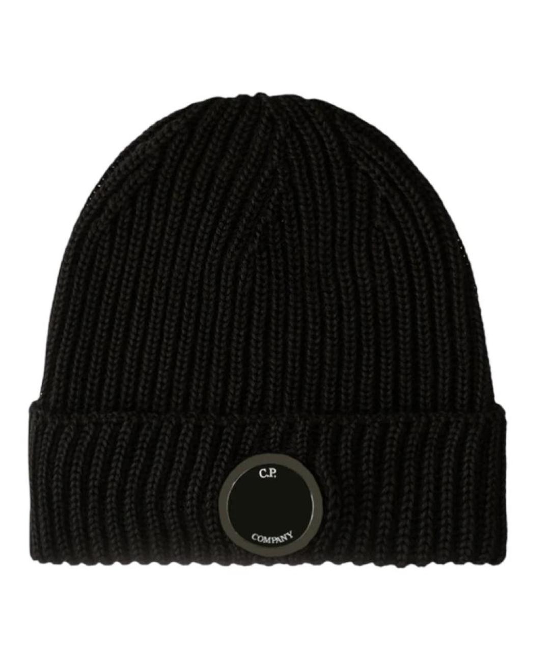 CP COMPANY Черная шерстяная шапка, фото 1
