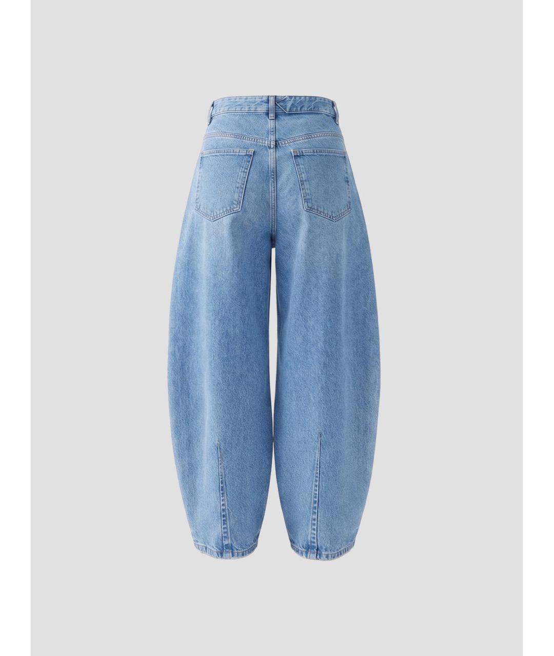 JACQUEMUS Синие хлопковые прямые джинсы, фото 2