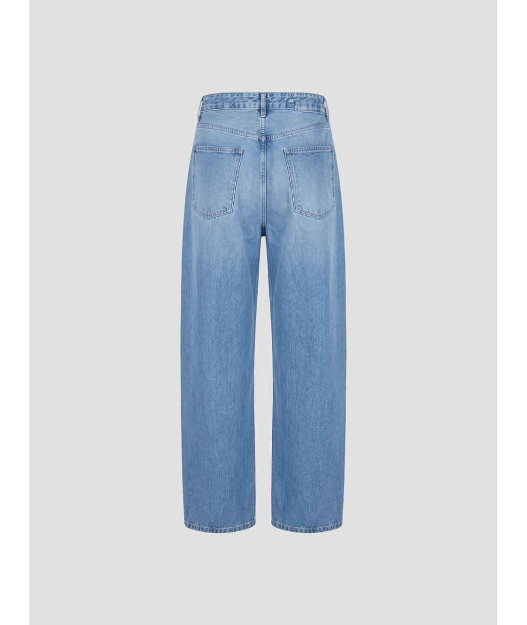 JACQUEMUS Синие хлопковые прямые джинсы, фото 2